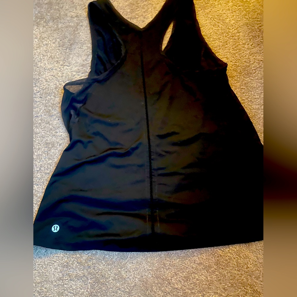 lululemon athletica Black Tank Top